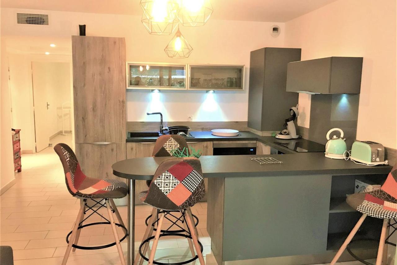 Centre Juan Les Pins 1 Bedroom With Ac, Swimming Pool And Parking ภายนอก รูปภาพ