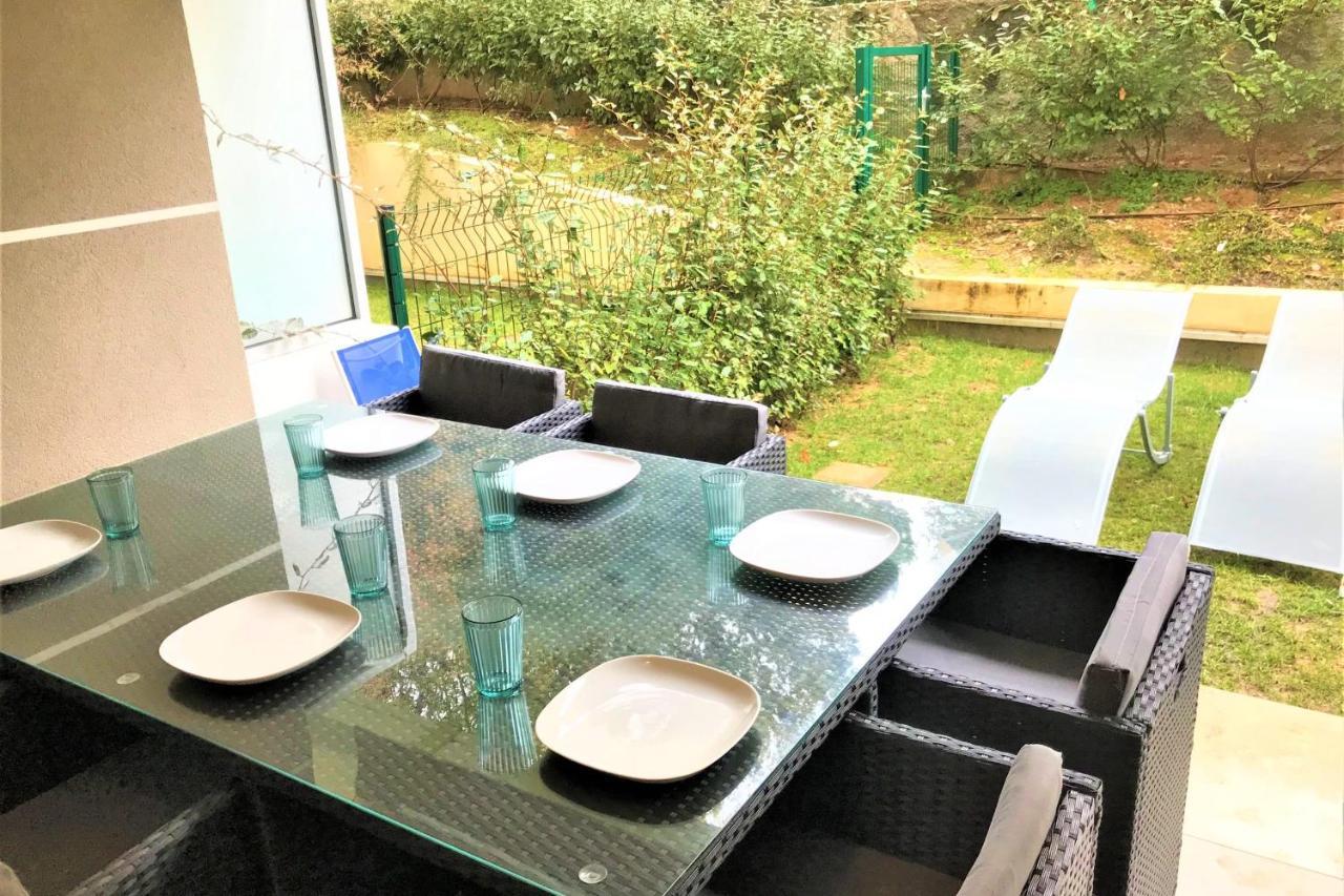 Centre Juan Les Pins 1 Bedroom With Ac, Swimming Pool And Parking ภายนอก รูปภาพ